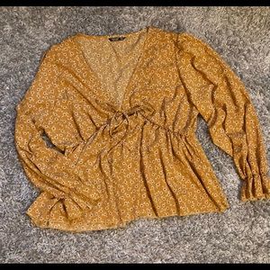 Floral long sleeve blouse